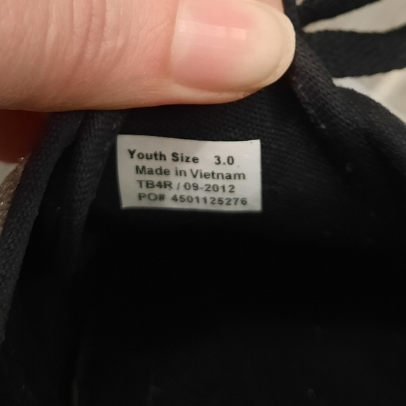 Vans Silver Glitter Lace Up Sneakers 3 - Picture 8 of 8